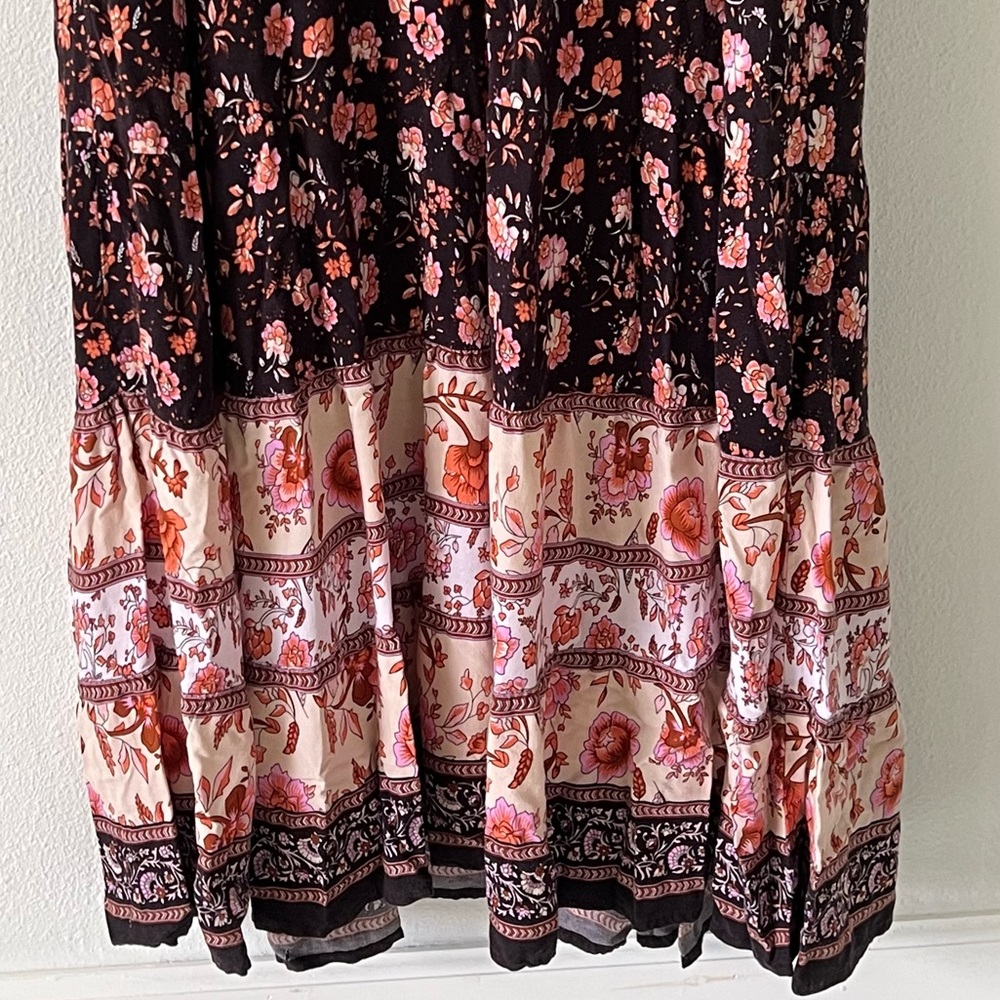 NATURAL LIFE Dark Floral Maxi Dress - Picture 3 of 15
